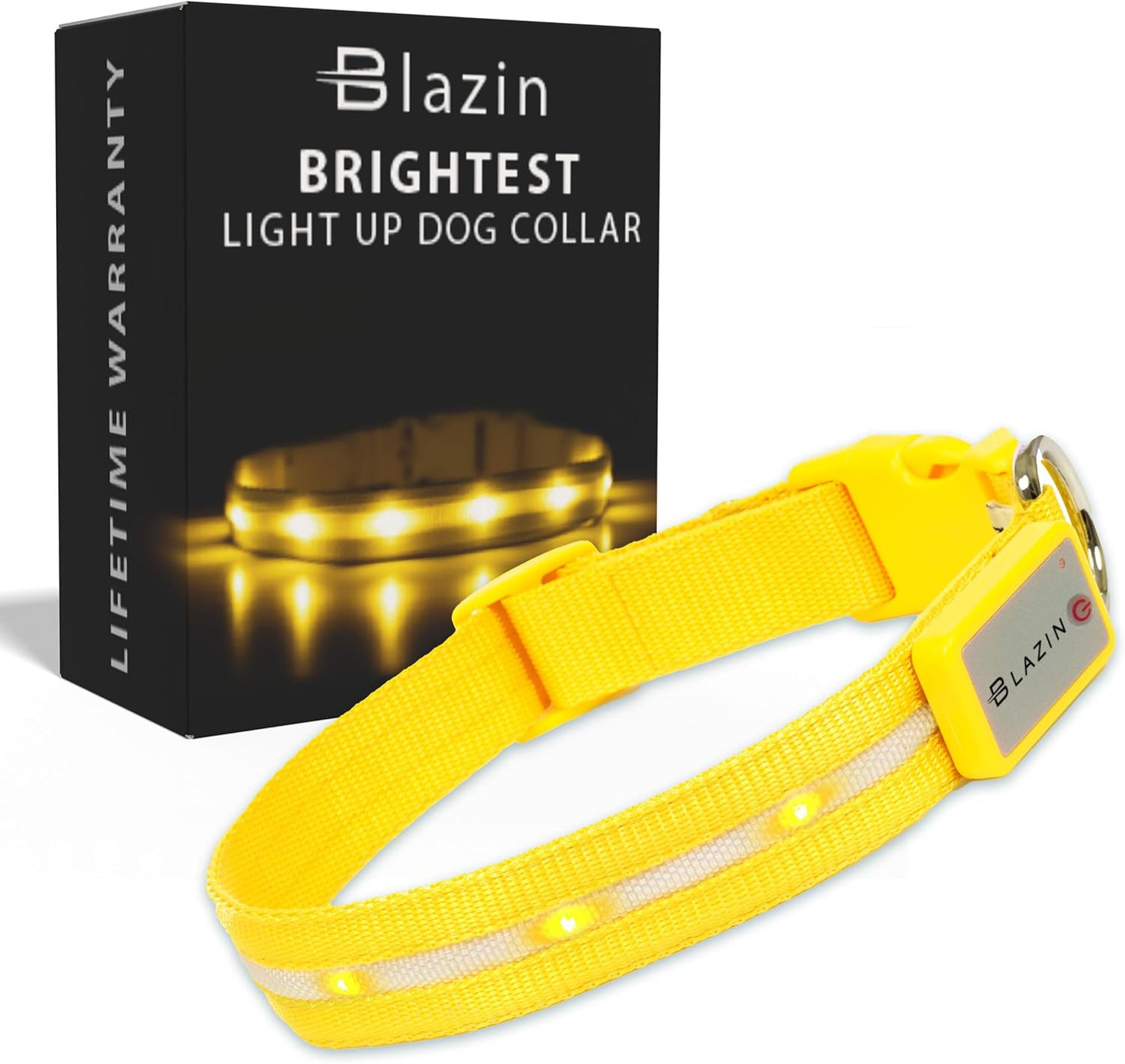 LED Dog Collar - USB Rechargeable - Waterproof