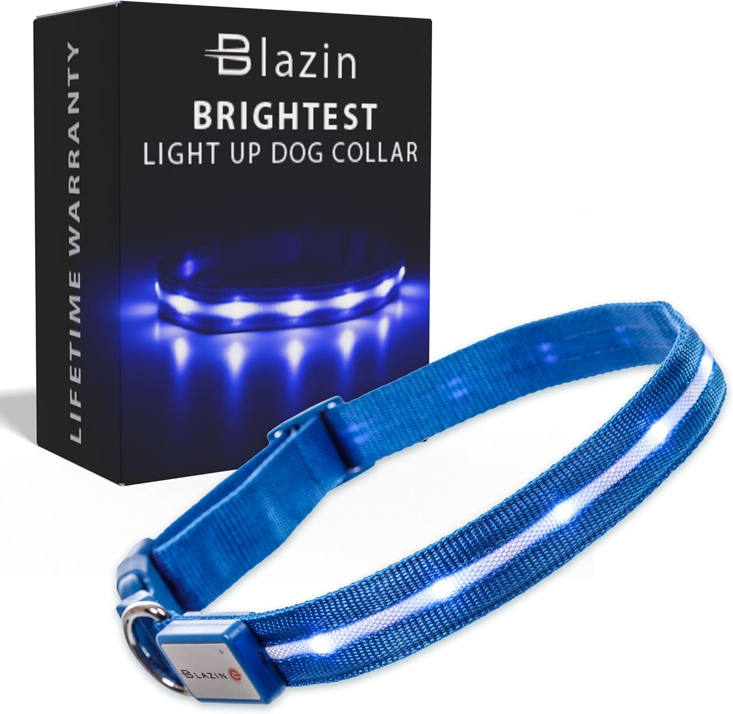 LED Dog Collar - USB Rechargeable - Waterproof